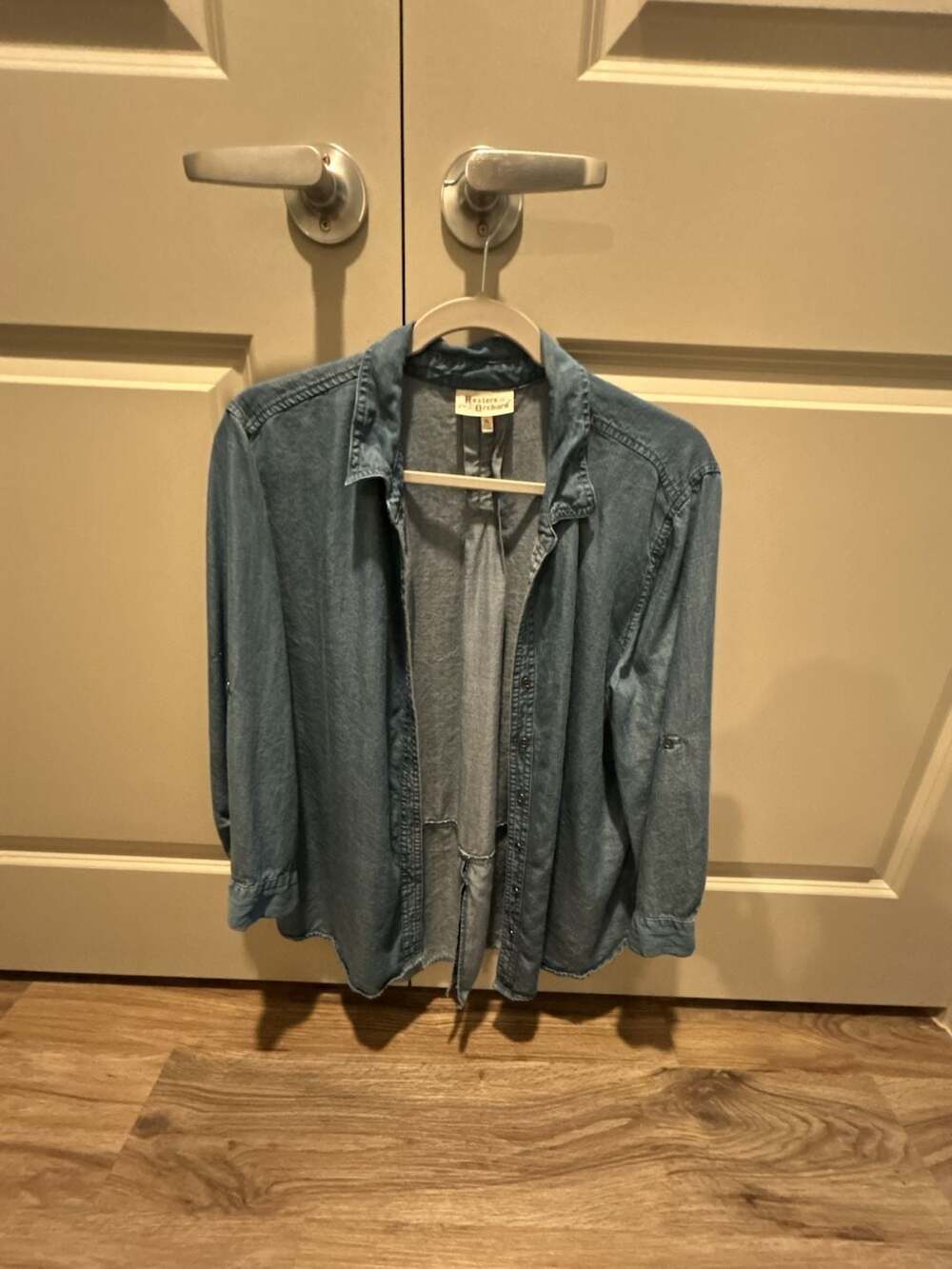 Hesters & Orchard Denim Button Down Shirt Size XL